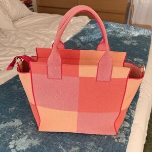 Rothy’s Peach Madras Handbag